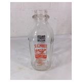 S.C. Price Dairy Milk Bottle with Red Lettering