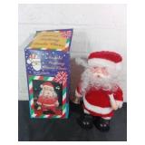 Musical Walking Santa Figurine with Original Box