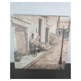 Wall Art With Embossed Bicycle Design