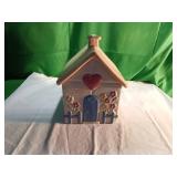 Ceramic House-Shaped Decorative Container