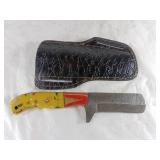 Damascus Steel Knife with Decorative Handle