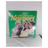Double-Sided Newport Cigarette Advertising Sign