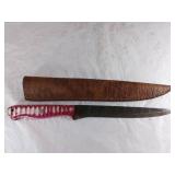 Damascus Steel Fillet Knife with Sheath