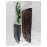 Damascus Blade Knife with Sheath