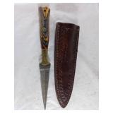 Damascus Dagger with Sheath