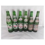 6 Golden Cola Glass Bottles