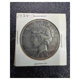 1934-D Peace Silver Dollar Coin