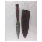 Damascus Dagger with Sheath