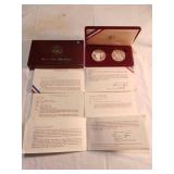 1984 U.S. Mint Olympic Silver Dollars Set