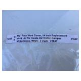 RV Roof Vent Cover Replacement, 14 Inch, 2 Pack