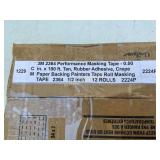 3M 2364 Masking Tape, 1/2-Inch, Case of 12 Rolls
