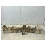 43 Mixed Glass Jars and Bottles