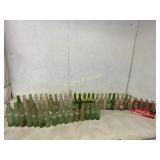 49 Vintage Soda Bottles with Coca-Cola Carrier