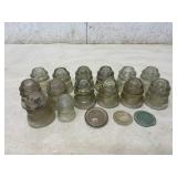 17 Glass Insulators and Lids