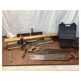 Stanley Miter Box with Hand Saws