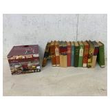 Zane Grey Books and Fondue Set