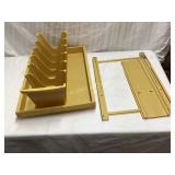 Yellow Plastic File Organizer Set