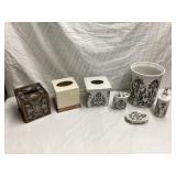 Seven-Piece Bathroom Accessories Set