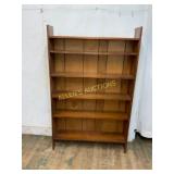 Mid-Century Wood Bookshelf with Five Shelves