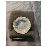 Sterling Silver Repousse Dish, 20.49g