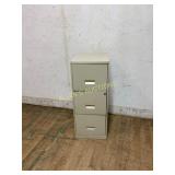 Three-Drawer Metal Filing Cabinet