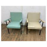 Mid-Century Vinyl Armchairs