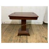 Folding Top Wooden Pedestal Table