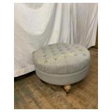Round Tufted Upholstered Ottoman