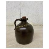 Stoneware Jug with Handle and Cork Stopper