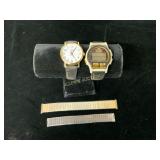 Two Timex Watches and Two Speidel Bands