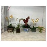 Five Artificial Floral Arrangements