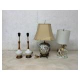 Four Decorative Table Lamps