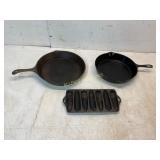 Three Cast Iron Cookware Items