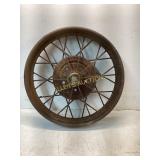 Rusty Spoked Metal Wheel