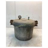 Vintage Metal Pressure Cooker with Gauge