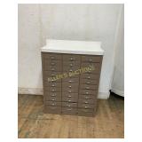 Metal Multi-Drawer Storage Cabinet with Top Shelf