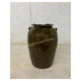 Stoneware Crock with Brown Glaze