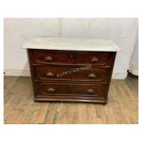 Three-Drawer Chest with Marble Top