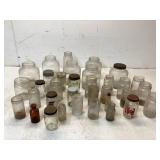 34 Glass Jars with Metal Lids