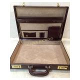 Brown Leather Briefcase with Combination Locks