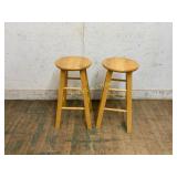 Natural Wood Bar Stools