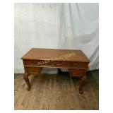 Wooden Writing Desk with Carved Details