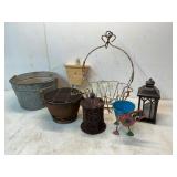Eclectic Lot of Garden and Decorative Items