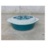 Pyrex Blue Casserole Dish with Lid