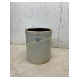 Large Stoneware Crock with Blue Crown Stamp