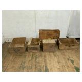 5 Wooden Crates with Branding