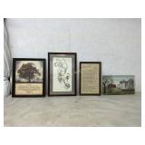 4 Framed Artworks and Prints