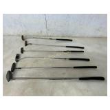 6 Golf Putters by Various Brands