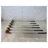 Six Wooden Golf Clubs