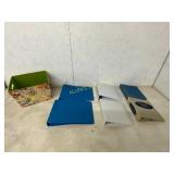 Binders and Decorative Storage Bin